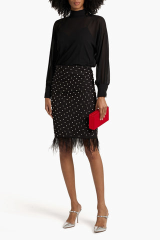 MIKAEL AGHAL CHIFFON BLOUSE - Size 2