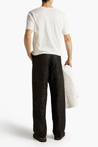ETRO BELTED JACQUARD PANTS - Size 54