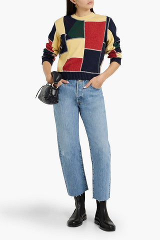 RE/DONE CROPPED HIGH-RISE STRAIGHT-LEG JEANS - Size 28