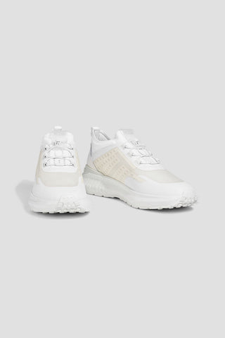 TOD'S COATED MESH, STRETCH-KNIT AND LEATHER SNEAKERS - Size 7.5