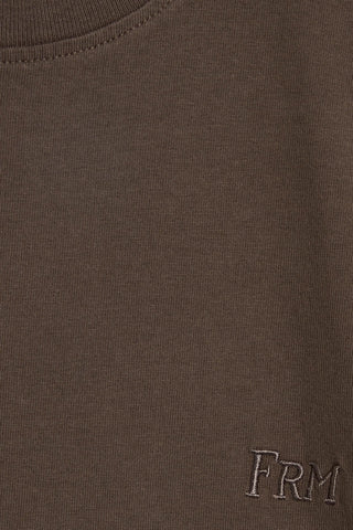 FRAME EMBROIDERED COTTON JERSEY T-SHIRT - Size XL