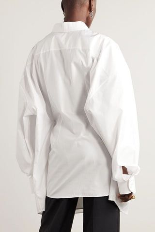 MARIE ADAM - LEENAERDT OVERSIZED COTTON-POPLIN SHIRT - Size 36