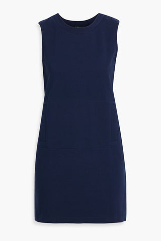 NORMA KAMALI FRENCH COTTON-BLEND TERRY MINI DRESS - Size 42