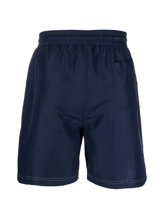 Brunello Cucinelli Drawstring Logo-Embroidered Swim Trunks