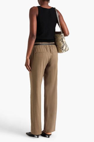 VINCE POINTELLE-KNIT COTTON-BLEND TOP - Size XS