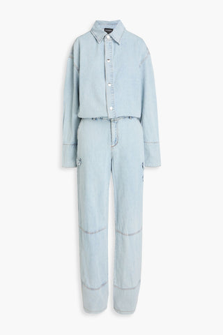 RETROFÊTE RUSSO DENIM JUMPSUIT - Size S