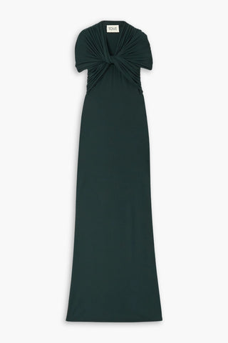 TOVE LORNA TWIST-FRONT STRETCH-JERSEY MAXI DRESS - Size 38