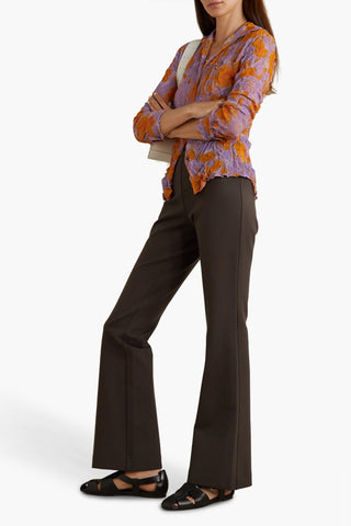 DIANE VON FURSTENBERG GREGORY JERSEY BOOTCUT PANTS - Size 10