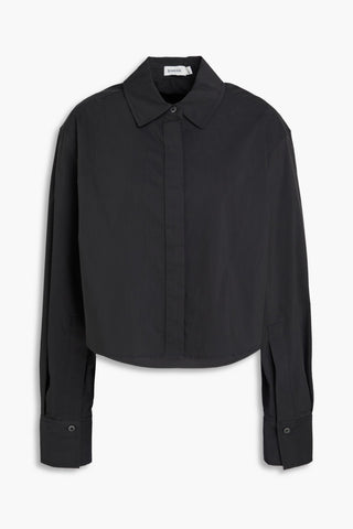 SIMKHAI RENATA COTTON-BLEND POPLIN SHIRT - Size M