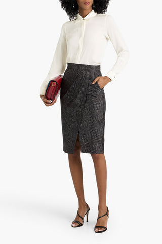 MAX MARA NOREL SILK CREPE DE CHINE SHIRT - Size 42