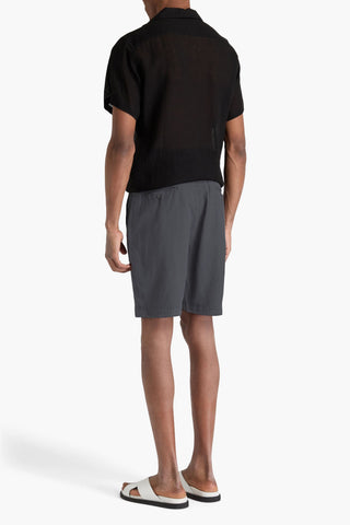 OFFICINE GÉNÉRALE PHIL LYOCELL, LINEN AND COTTON-BLEND SHORTS - Size 50