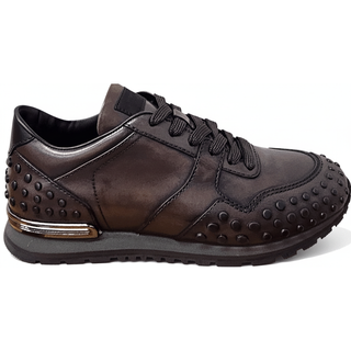 Tod's Brown Mens Leather Sneakers