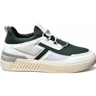 TODS MENS SNEAKERS IN WHITE/BROWN