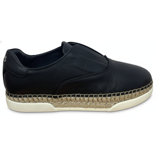 Tods Leather Low-Top Clean-Lined Sneakers Black
