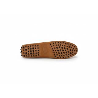 Tods Leather Gommino Loafers in Orange
