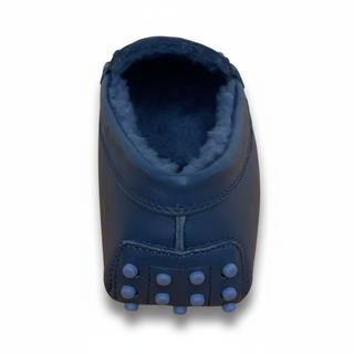 Tods Leather Gommino Driving Loafers in Blue