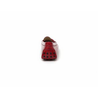 Tods Leather Loafers in Cherry