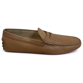 TODS Mens Light Brown Coin Loafer