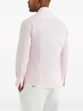 Brunello Cucinelli Cotton Button-Down Shirt Pale Pink