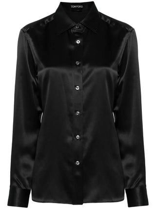 Tom Ford Floral Print Long-Sleeve Button-Up Shirt