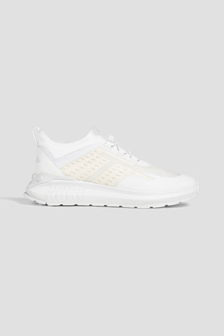 TOD'S COATED MESH, STRETCH-KNIT AND LEATHER SNEAKERS - Size 7.5