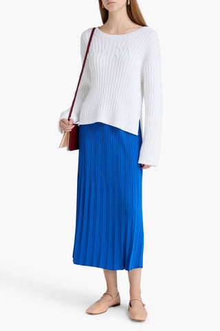MARNI RIBBED COTTON-BLEND SWEATER - Size 40