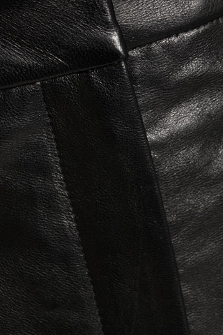THEORY LEATHER MIDI SKIRT - Size 0