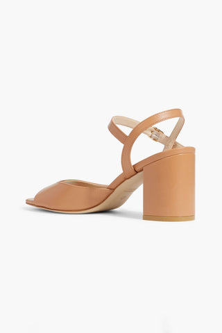 STUART WEITZMAN TIA 75 LEATHER SANDALS - Size 7