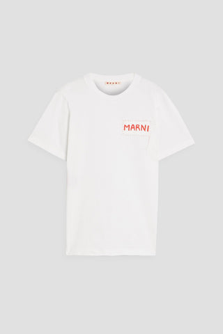 MARNI LOGO-PRINT COTTON-JERSEY T-SHIRT - Size 44
