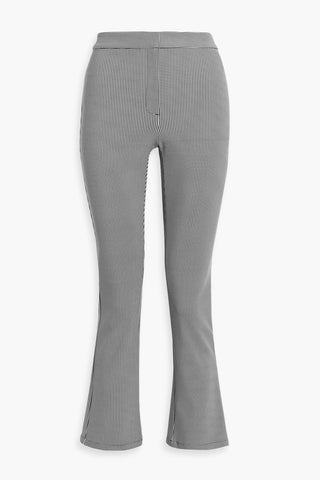 THEORY HOUNDSTOOTH CADY KICK-FLARE PANTS - Size 4
