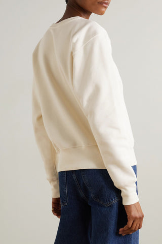 TOTEME COTTON-JERSEY SWEATSHIRT - Size S