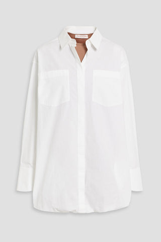VALENTINO GARAVANI COTTON-POPLIN MINI SHIRT DRESS - Size 40