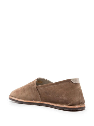Brunello Cucinelli Suede Slip-On Pointed Toe Espadrilles