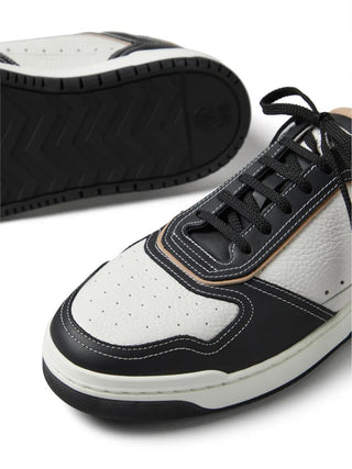 Brunello Cucinelli Leather Low-Top Sneakers with Contrast Panels