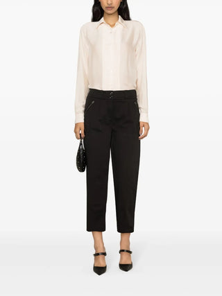 Tom Ford Cotton Cropped Cargo Trousers Black