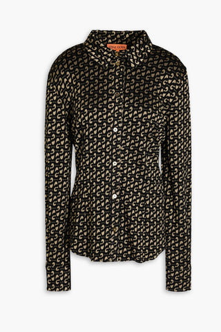 STINE GOYA MINUS JACQUARD-KNIT SHIRT - Size XS