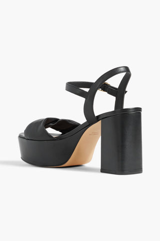 STUART WEITZMAN EVERLY LEATHER PLATFORM SANDALS - Size 9