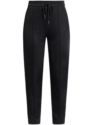 Tom Ford Cotton Blend Drawstring Joggers with Pintuck Seams Black