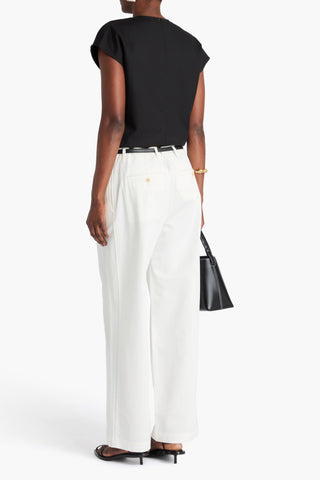 TOTEME COTTON-TWILL STRAIGHT-LEG PANTS - Size 36