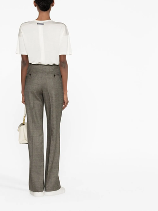 Tom Ford Lustrous Jersey Relaxed Fit Round-Neck Blouse