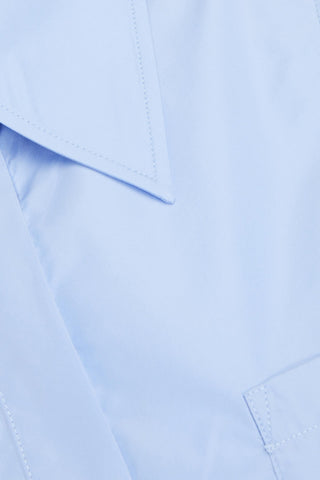 3.1 PHILLIP LIM CROPPED COTTON-BLEND POPLIN SHIRT - Size 2