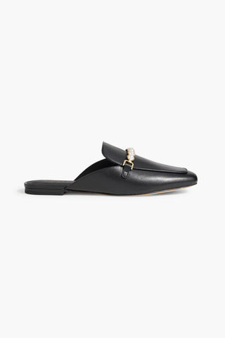 STUART WEITZMAN PERLA EMBELLISHED LEATHER MULES - Size 8