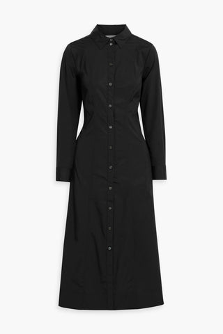 VERONICA BEARD GOLDIE COTTON-BLEND POPLIN MIDI SHIRT DRESS - Size 8