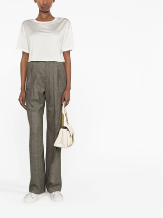Tom Ford Lustrous Jersey Relaxed Fit Round-Neck Blouse