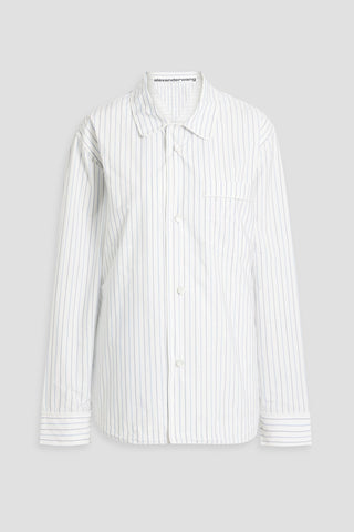 ALEXANDER WANG STRIPED POPLIN SHIRT - Size S