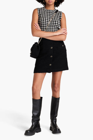 SANDRO BOUCL-TWEED MINI SKIRT - Size 40