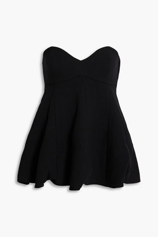 TIBI MELEE STRAPLESS CREPE PEPLUM TOP - Size 0