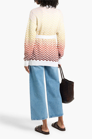 MISSONI CROCHET-KNIT COTTON-BLEND CARDIGAN - Size 42