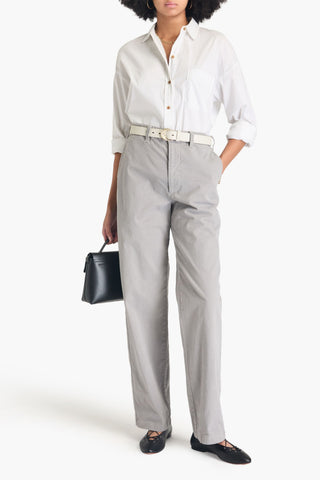 NILI LOTAN ELLIOT STRETCH-COTTON TWILL STRAIGHT-LEG PANTS - Size 0