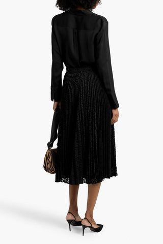 THEORY SILK CREPE DE CHINE BLOUSE - Size M